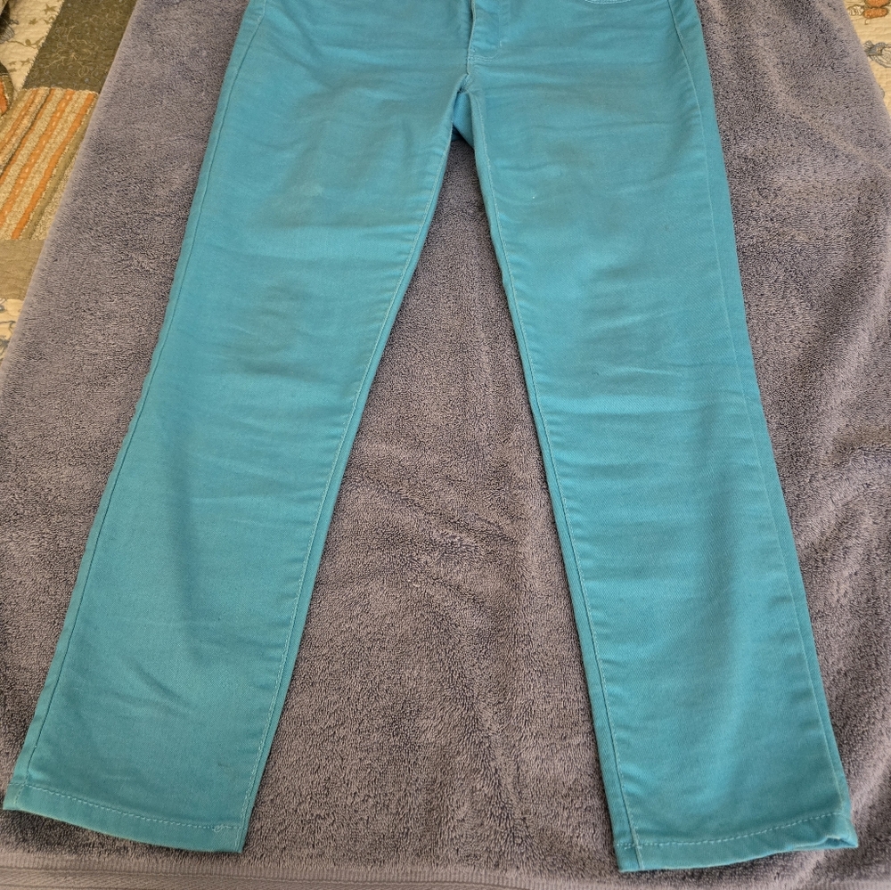 d. jeans Teal Straight Leg Jeans
